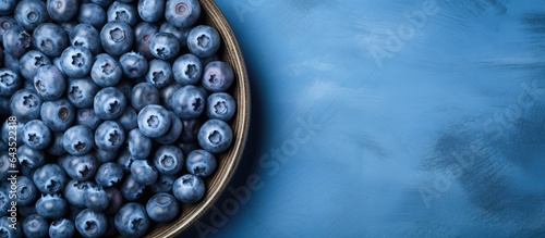 Top down view of blueberrie...