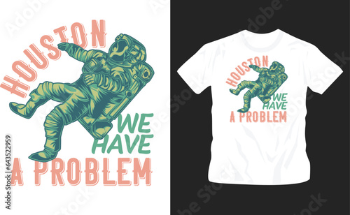 astronaut vector cosmic space vector shirt design editable template