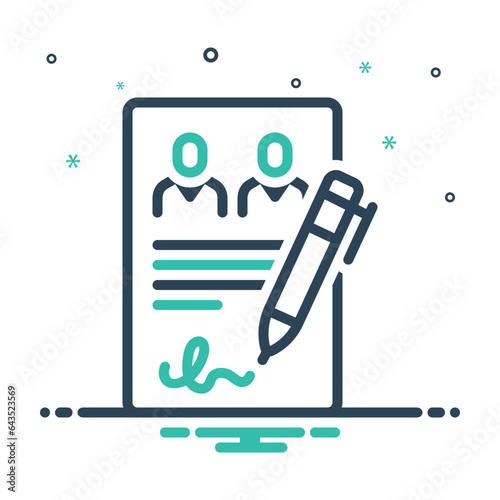 Canvas-taulu Mix icon for accordance