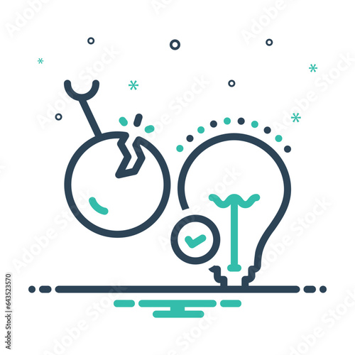 Mix icon for solid 