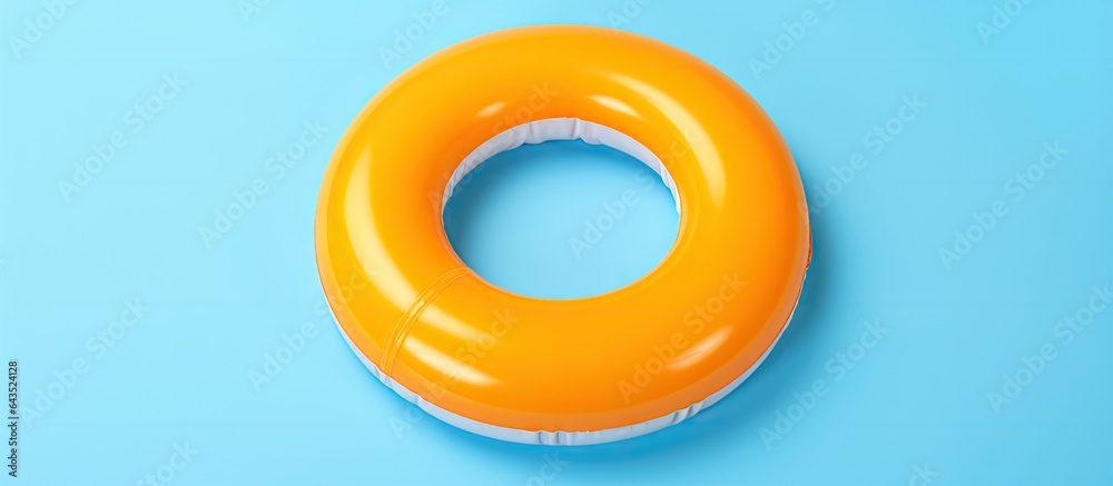 Color background with inflatable ring Color background with inflatable ring