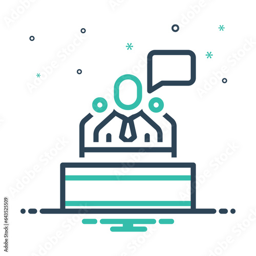 Mix icon for speeches 