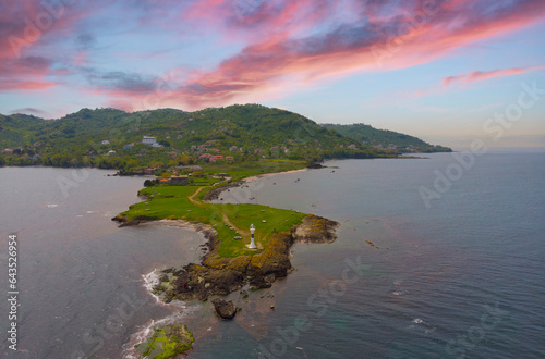 Beautiful lighthouse and Jason church from Yason Burnu Ordu photo