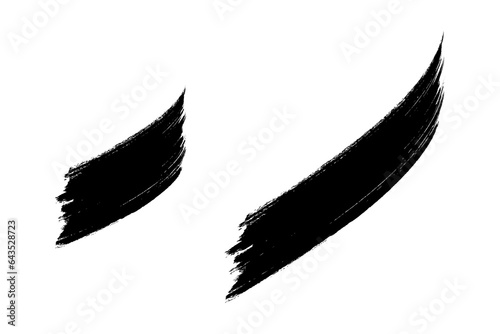 Vector paintbrush set. Brush strokes templates. Grunge design elements. Black watercolor texture brushstroke. Dirty distress texture banners.