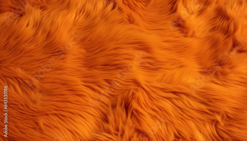 A close up of a textured orange fur texture background