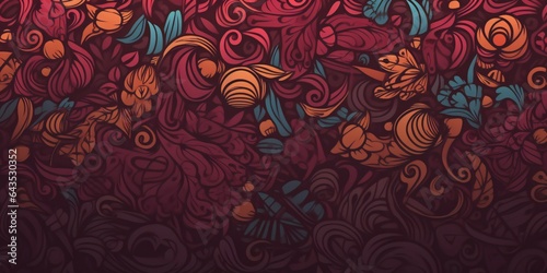 Wallpaper Mural Modern vector pattern with multicolour abstract shapes. Colourful abstract background Torontodigital.ca