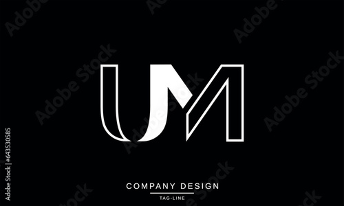 MU, UM, Abstract Letters Logo Monogram photo