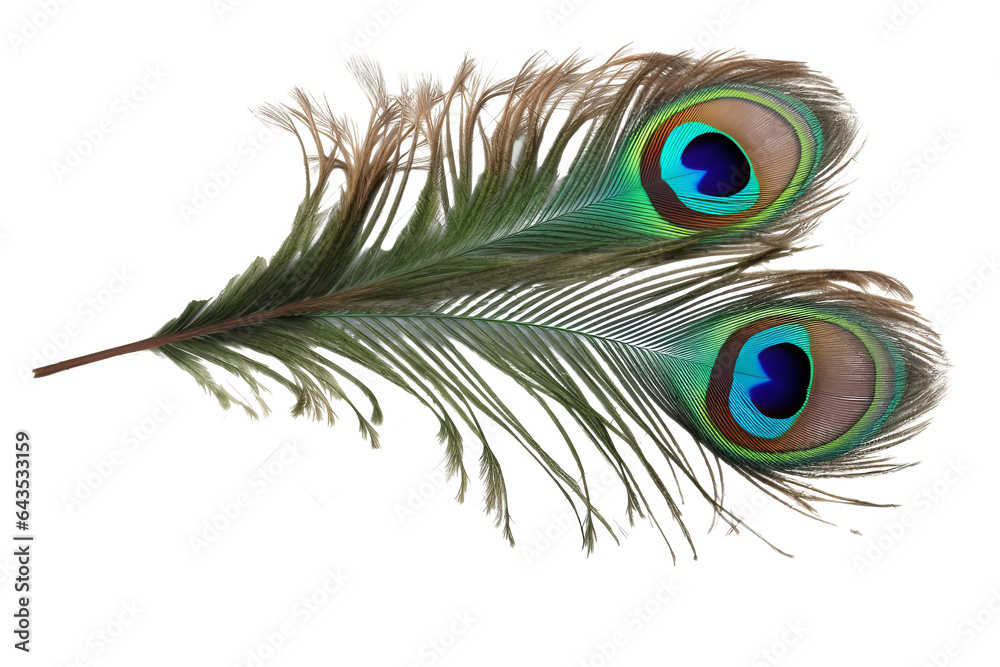 Fototapeta premium Peacock Plant with Vibrant Patterned Leaves on Transparent Background