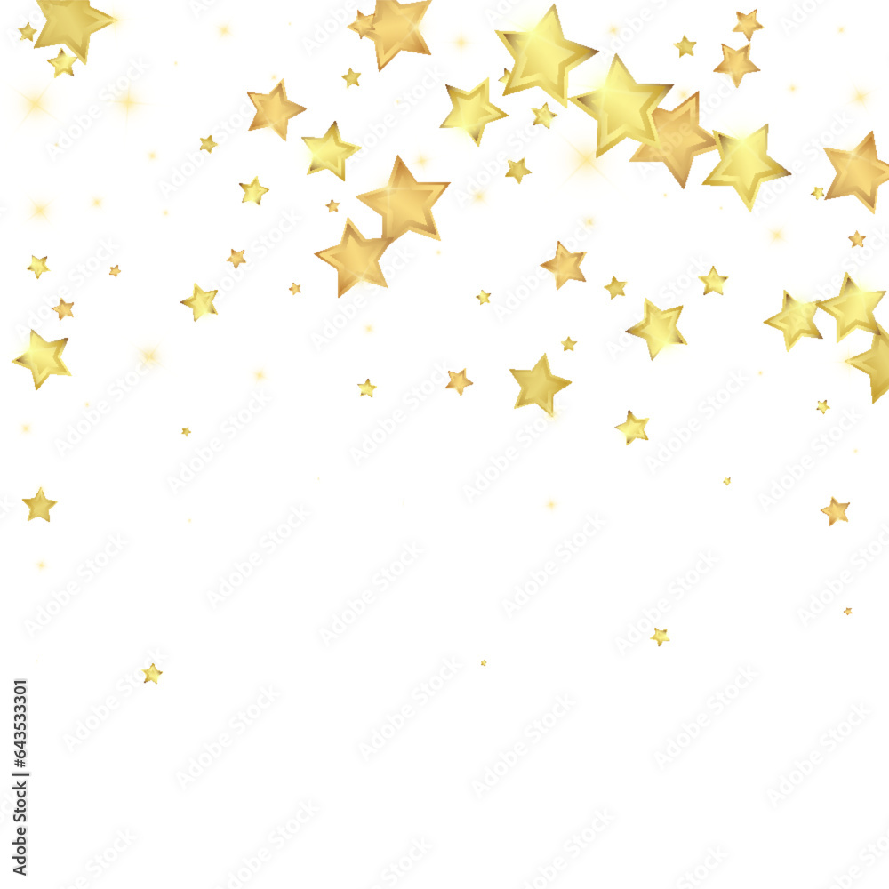 Magic stars vector overlay. Gold stars scattered Magic stars vector overlay. Gold stars scattered