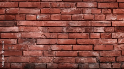 A red-painted brick wall s texture  suitable as a backdrop or wallpaper.