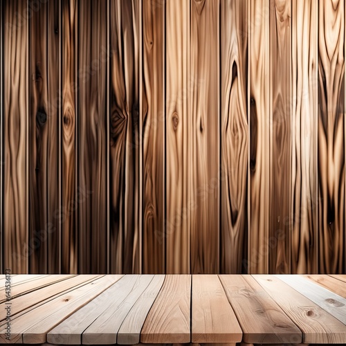 Wooden Background for mockup or product display design.