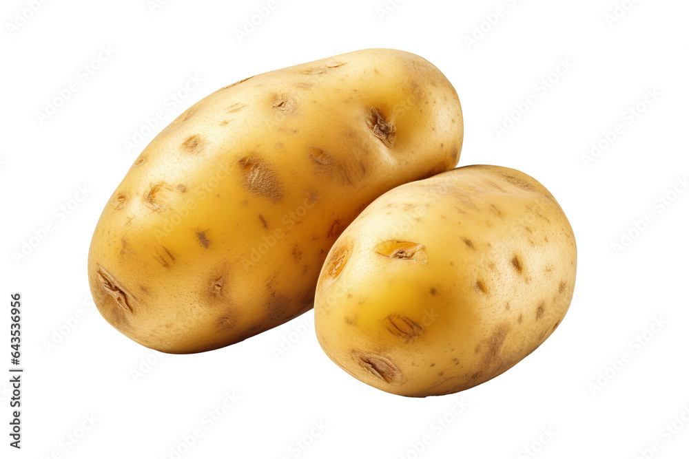 Fresh and organic potatoes isolated on a transparent background in high resolution PNG Fresh and organic potatoes isolated on a transparent background in high resolution PNG