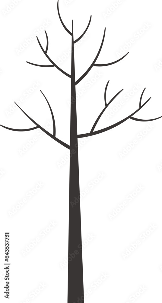 Obraz premium Tree Trunk Silhouette