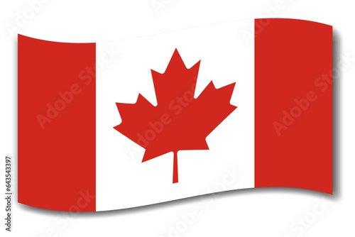 Flag Canada. Vector illustration. EPS 10.
