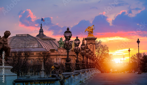 Alexandre III Bridge - Paris, France © muratart