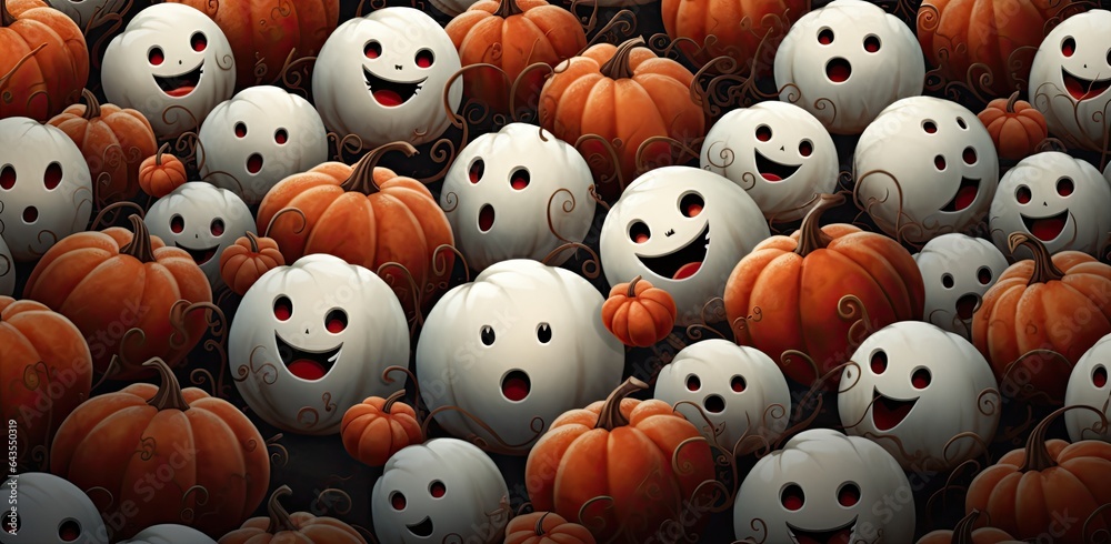 Halloween pumpkins. Harvest for thanksgiving. Generative AI Halloween pumpkins. Harvest for thanksgiving. Generative AI
