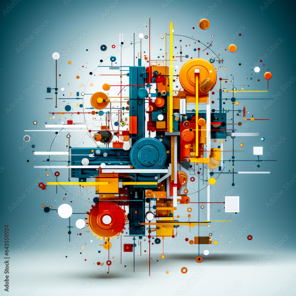 Abstract Concept Design in Colourful Maths Structures Spherical ...