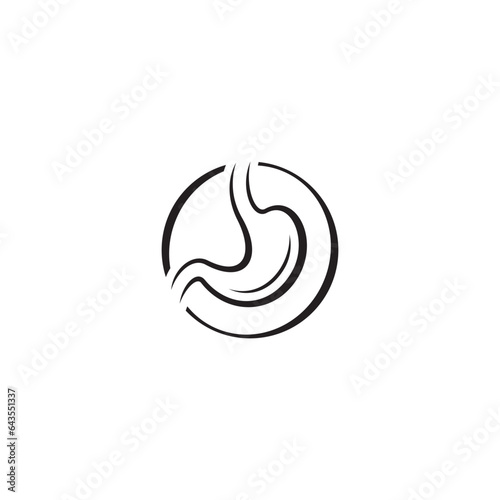 Stomach logo or icon design