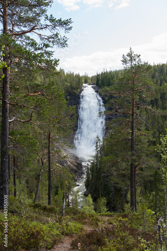 Henfallet waterfall, Tydal, Norway photo