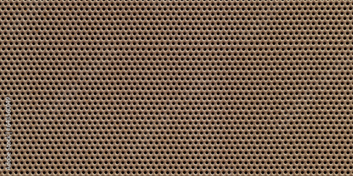 Old vintage radio speaker grid texture pattern, rough surface of an old vintage radio speaker, texture background, close-up, top view