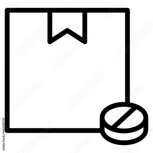 box with pill line 