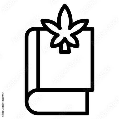 cannabis with book line 
