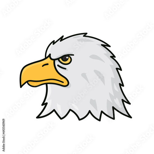 bald eagle head isolated vector illustration for American Eagle Day on June 20