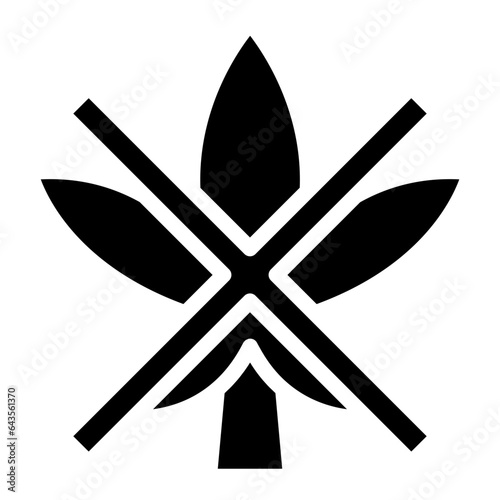 no cannabis glyph 