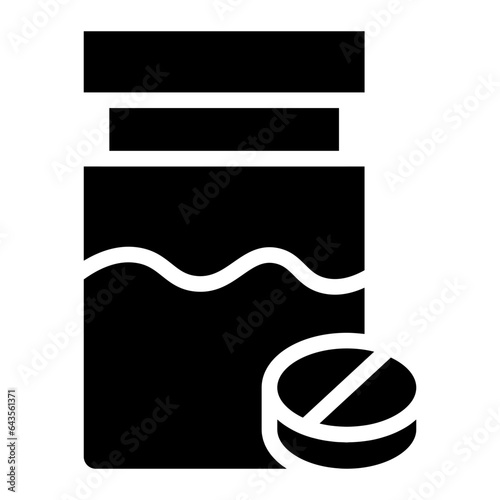 pill bottle glyph 