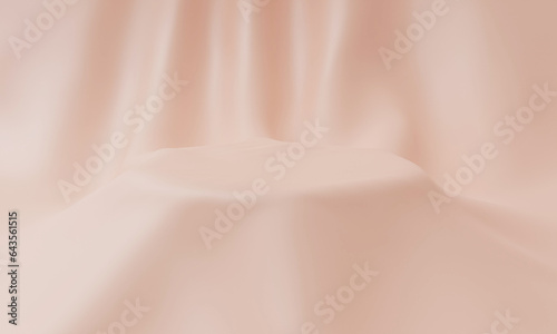 Podium in 3D Minimalist abstract background, for cosmetic or product display. Pastel colors, 3d render.