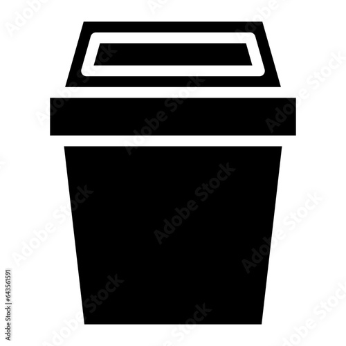 trash bin glyph 