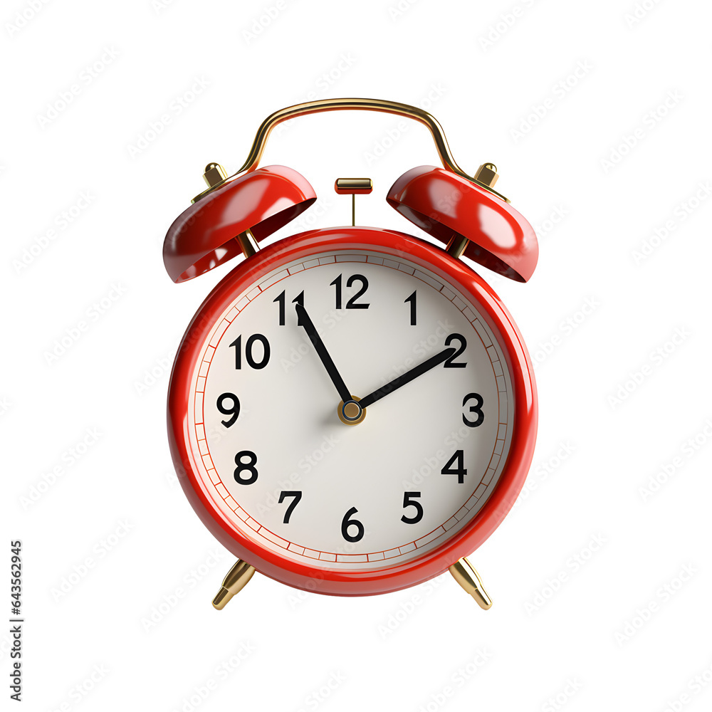 Red alarm clock on transparent background PNG Red alarm clock on transparent background PNG