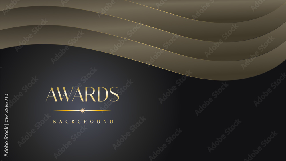 Black gold royal awards graphics background lines sparkle elegant shine modern glitter template luxury premium corporate abstract design.