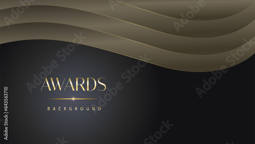 Black gold royal awards graphics background lines sparkle elegant shine modern glitter template luxury premium corporate abstract design.