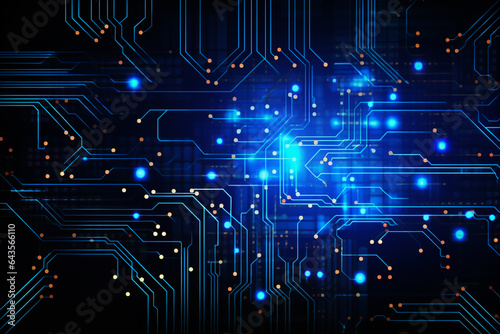 Circuit board electronic chips or electrical line engineering technology concept background