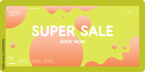 Original concept of the discount sale poster. Sale banner. A template for placing your information and text.