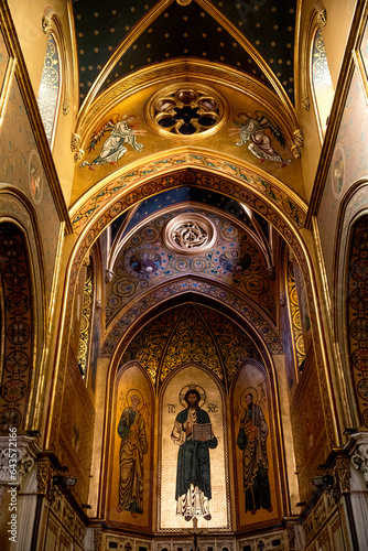 St Peter and Paul apostles church  Palermo  Sicily  Italy. Chancel.