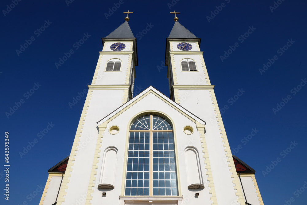 Catholic church of St Peter and St Paul, Gjakova, Kosovo.