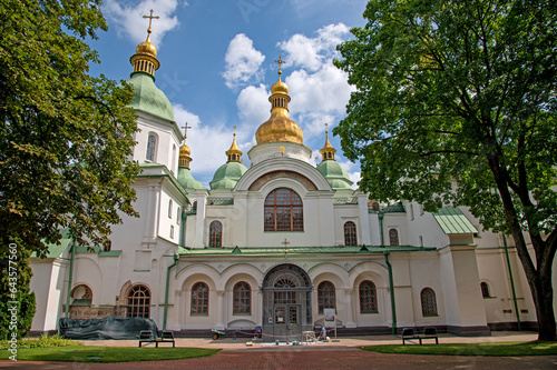 Kyiv Sophia Cathedral - a temple built in the first half of the 11th century in the center of Kyiv by Prince Yaroslav the Wise at the site of the victory over the Pechenegs in 1036 photo