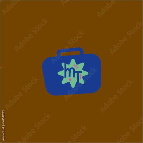 Trip Logo Vintage suitcase conjures nostalgia for memorable journeys