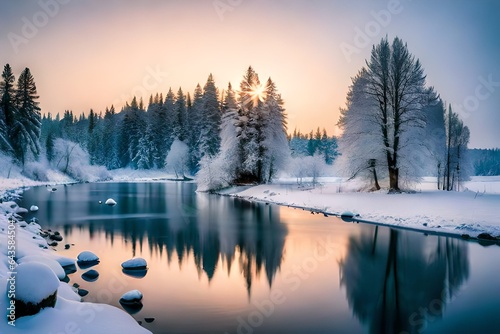 winter landscape generated by AI tool © Sundas
