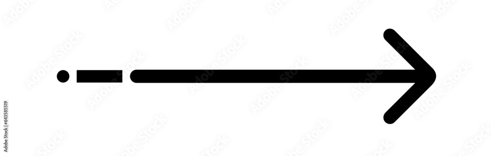Black arrow pointing right. Arrow shape element. Vector Black arrow pointing right. Arrow shape element. Vector