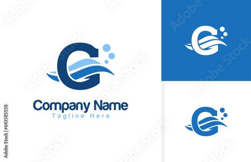 Vector a wave icon and Letter G logo inspiration