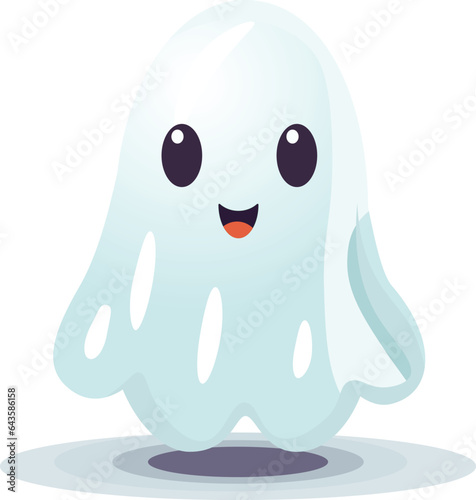 Spooky Ghost Vector Illustration - Halloween Design