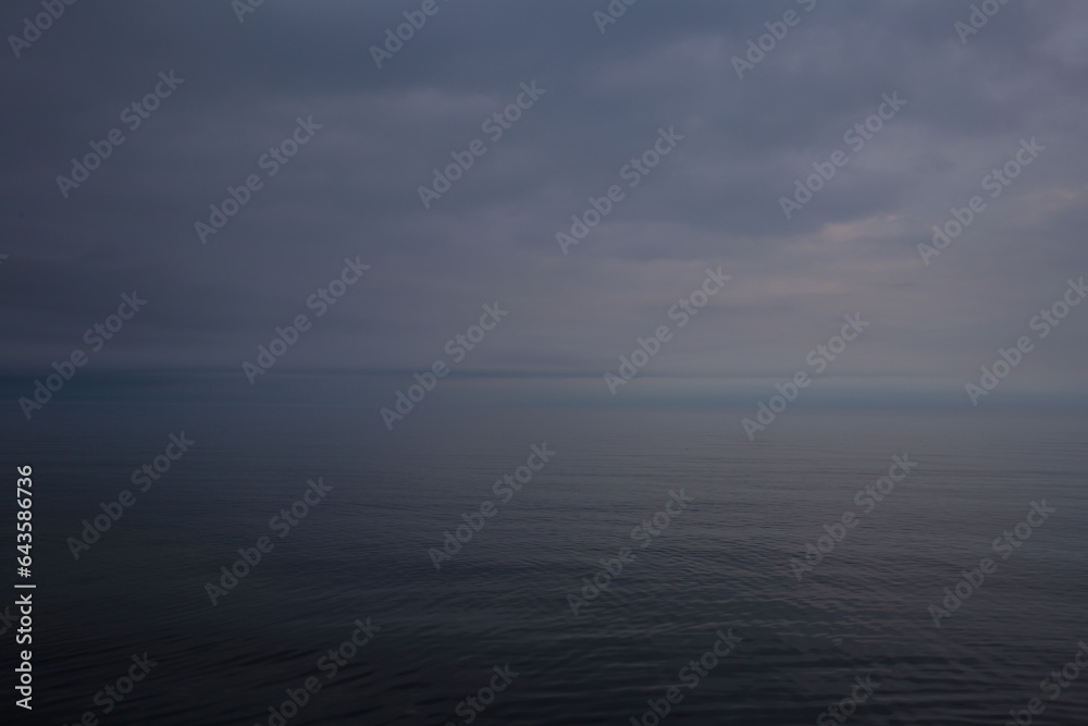 abstract seascape, shades of grey (Baltic Sea)