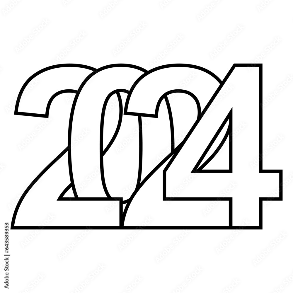 2024 healthy lifestyle, 2024 logo lettering beveled font 24 medicine