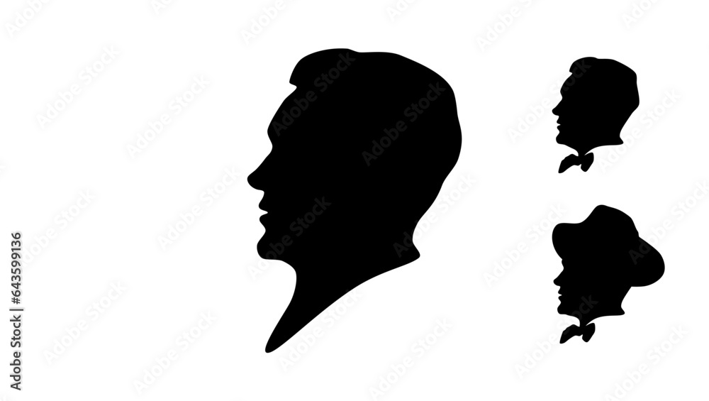 Mikhail Bulgakov silhouette Mikhail Bulgakov silhouette
