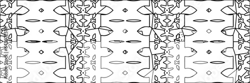 White background with striped shapes. Texture with figures from lines.Line shape design.Abstract background for web page, textures, card, poster, fabric, textile. Monochrome graphic repeating design.