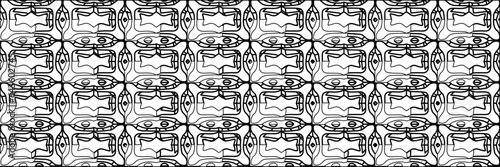 White background with striped shapes. Texture with figures from lines.Line shape design.Abstract background for web page, textures, card, poster, fabric, textile. Monochrome graphic repeating design.