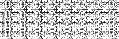 White background with striped shapes. Texture with figures from lines.Line shape design.Abstract background for web page, textures, card, poster, fabric, textile. Monochrome graphic repeating design.